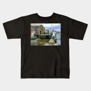 Peggys Cove NS 001 Kids T-Shirt